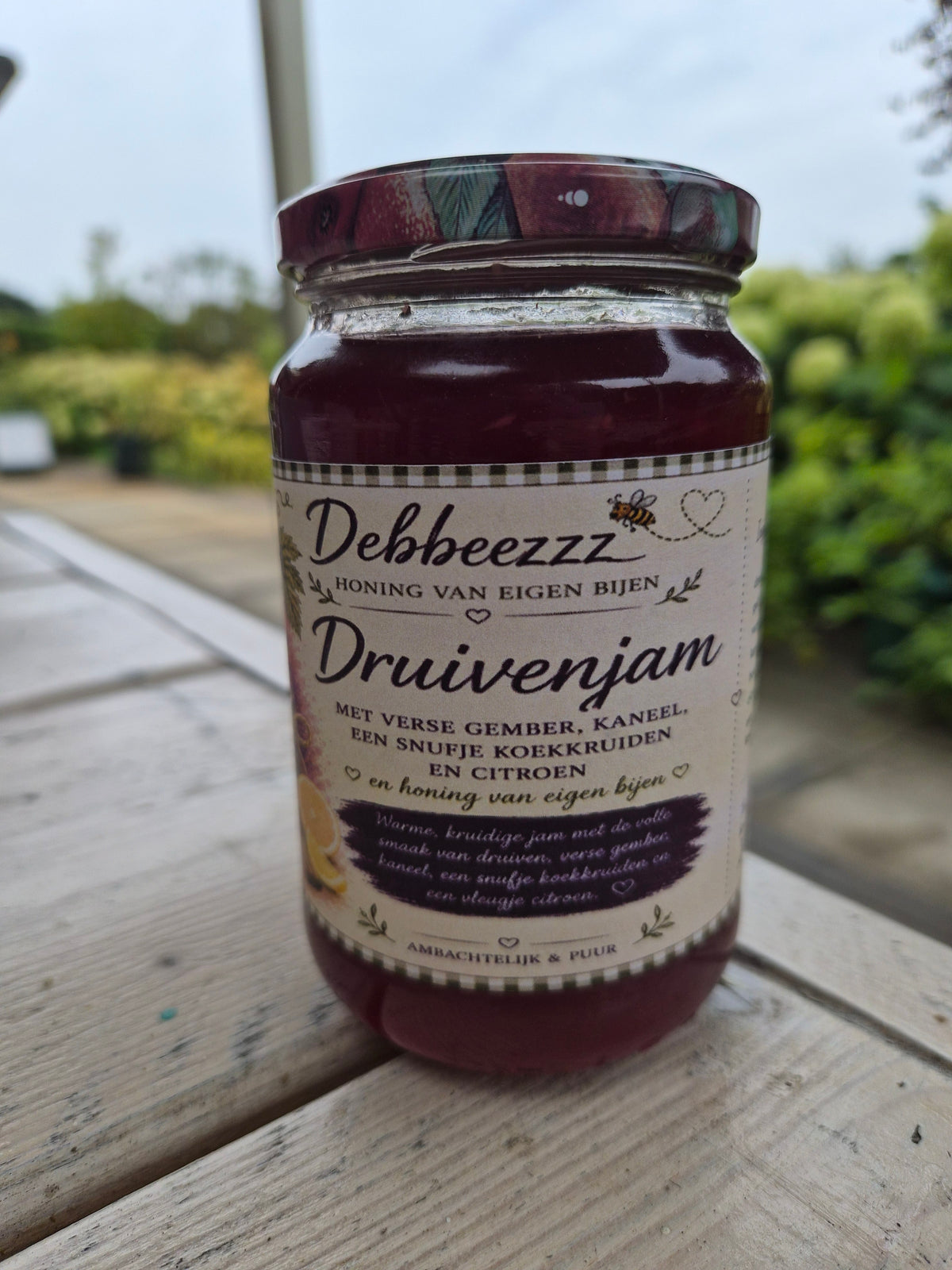 Druivenjam met honing & koekkruiden -groot