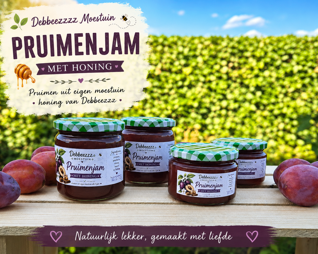 Pruimenjam met honing -groot